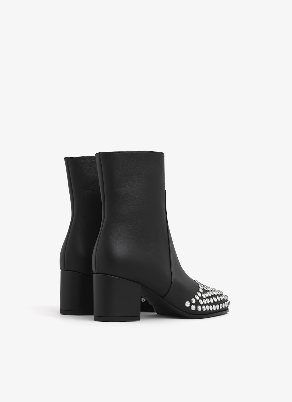 LOW BOOTS IN STRASS CALFSKIN ALAÏA BLACK LOW BOOTS IN STRASS CALFSKIN